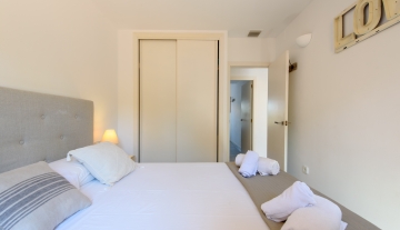 Resa estates Ibiza Port des torrent frontal sea views apartment bedroom double.jpg